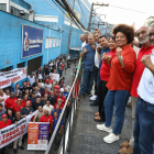 Químicos ABC realizam protesto para exigir reintegração de cipeiro na Sherwin-Williams