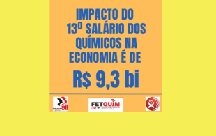 Impacto do 13º salário dos químicos na economia será de R$ 9,3 bi