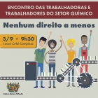 Químicos de Campinas e Osasco debatem campanha salarial em 03/09 no Cefol