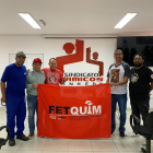 Secretários de Formação e Política Social da Fetquim visitam os Químicos de Vinhedo