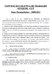 Convenção Coletiva - Setor Farmaceutico 2009/2011