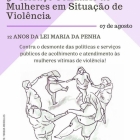 9º Abraço Solidário às Mulheres em Situação de Violência será nesta terça (7)