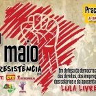 Em São Paulo, 1º de maio da resistência será na Praça da República