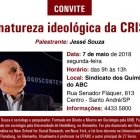 Químicos do ABC promovem debate com sociólogo Jessé Souza nesta segunda (7/05)